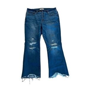 MADEWELL Cali Demi-boot Distressed Raw Hem Jeans